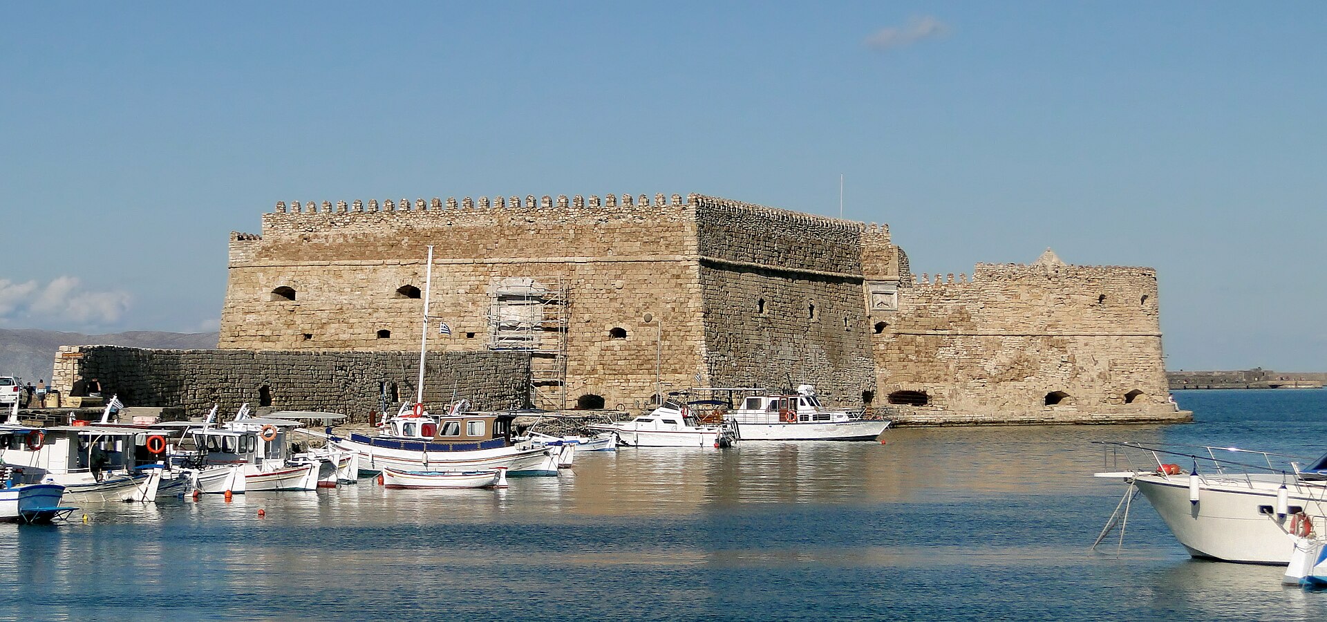 Heraklion harbour and the Venetian Koules fortress