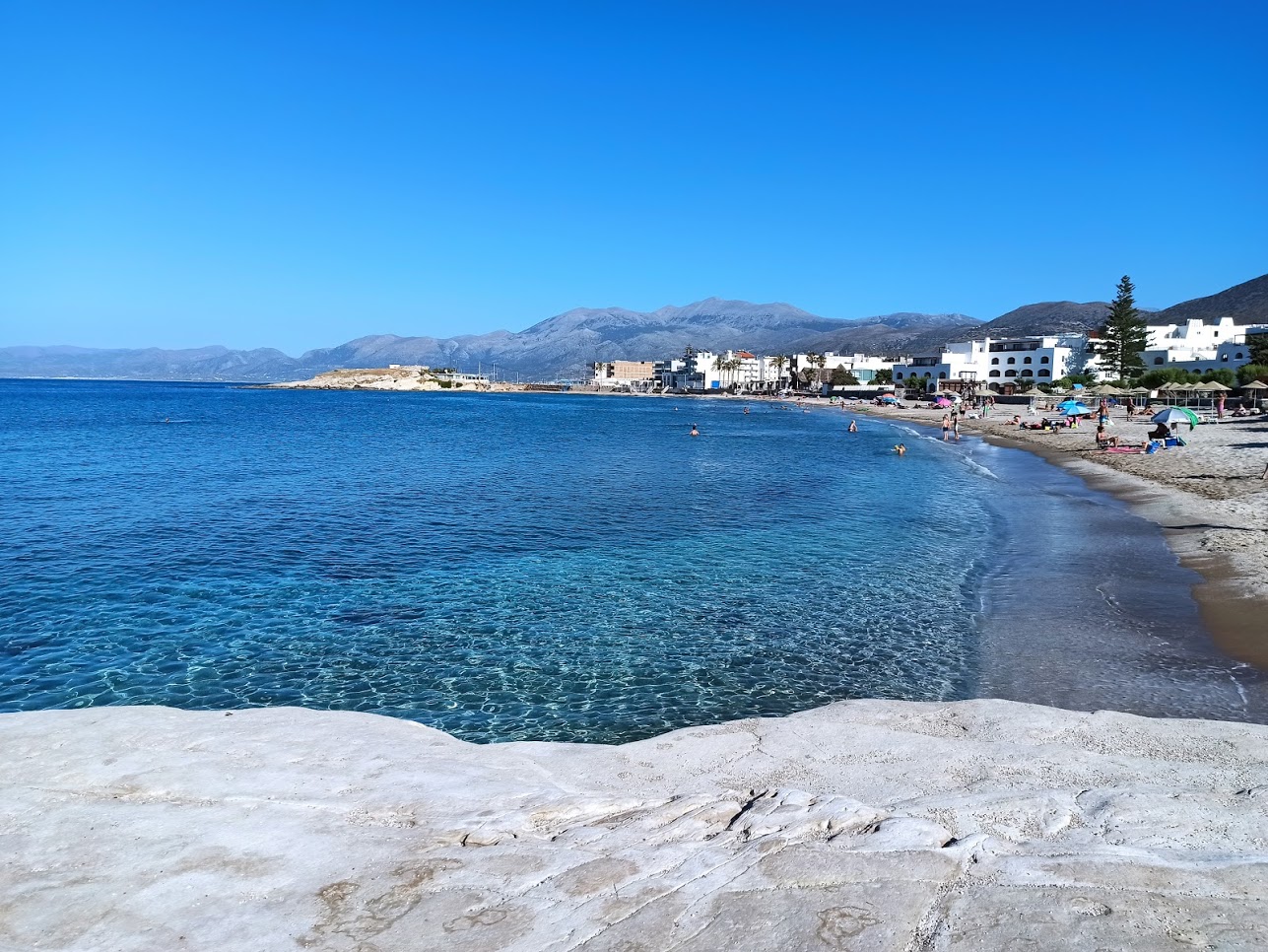 Hersonissos beach near the Creta Maris resort, east of Heraklion